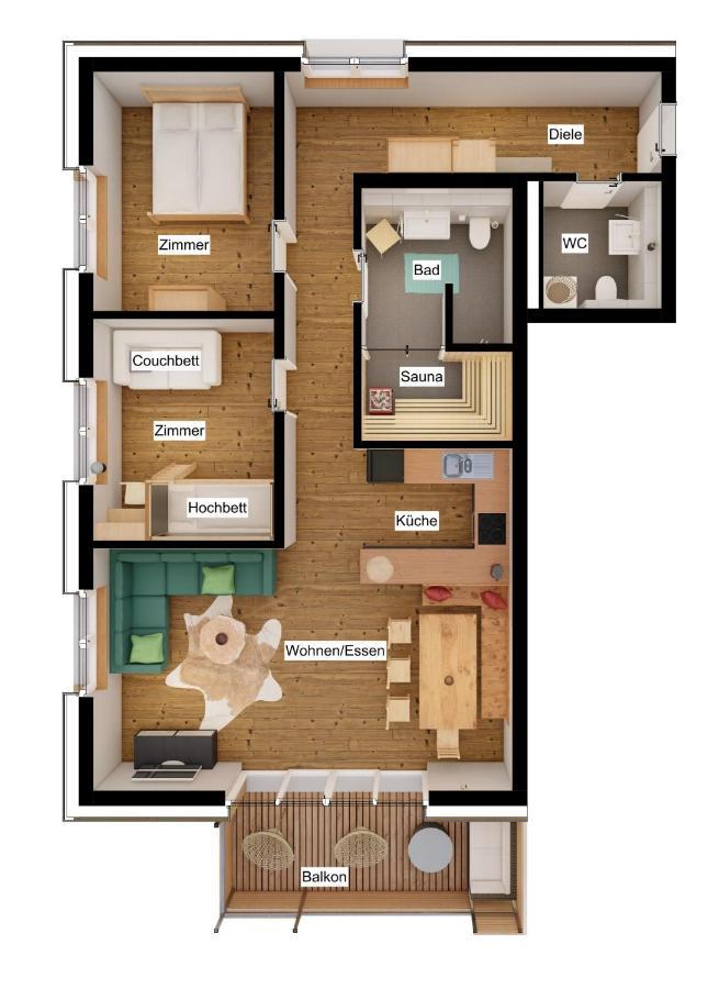 Feldberg Apartment - Direkt An Der Skipiste - Mit Sauna 外观 照片